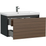 Тумба CERSANIT GRANDE 80 под раковину подвесная черный орех 64760